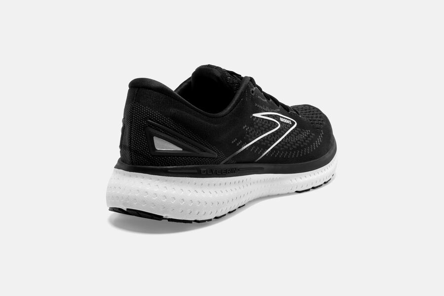 Brooks Israel Glycerin 19 Road Running Shoes Womens - Black/White - YHP-508913